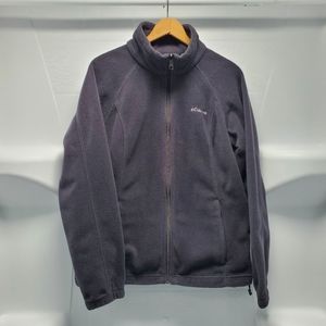 Columbia fleece jacket, black, women's large.